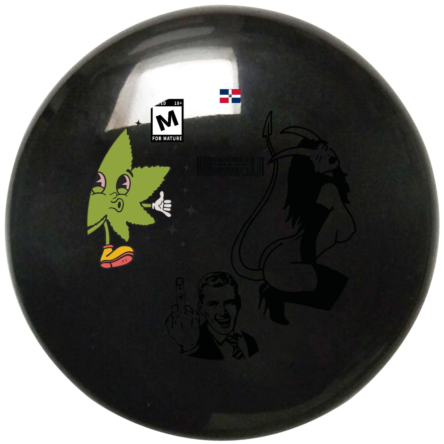 Custom Printed Retro Mushroom Series Custom Shift Knob with M16 x 1.5 Insert 285